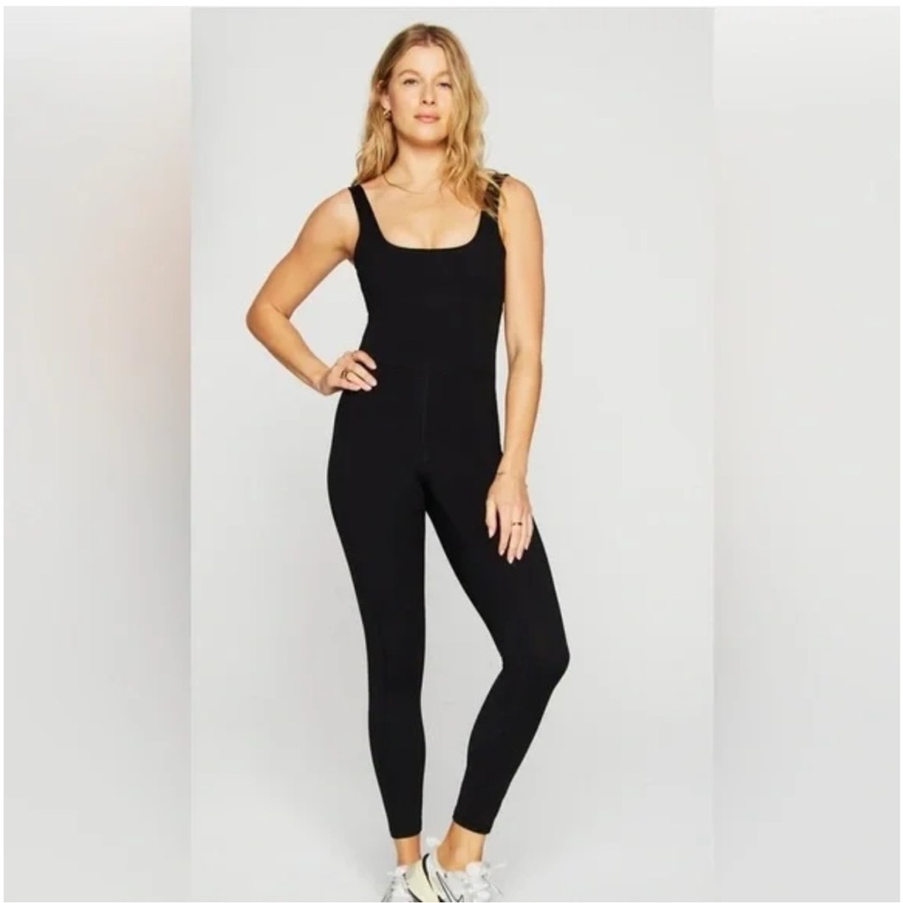 New YITTY Headliner Shaping Black‎ Catsuit XS Jumpsuit Scoop Neck Fabletics Sexy